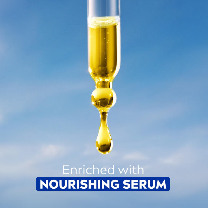 NIVEA Nourishing Care Body Wash with Nourishing Serum, Moisturizing Body Wash for Women, Enriched with Provitamin B5 and Vitamin E, 20 Fl Oz Bottle