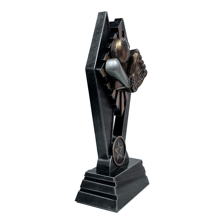 Express Medals 1 Pack of 7 Inch Tall Sun Ray Baseball Softball Trophy Awards Boys Girls Mens Women Youth Team Trophies award tournament champion winner event prize gift SR101