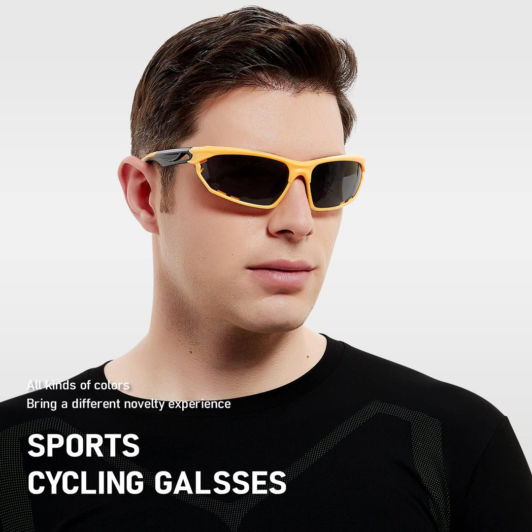 BIRCEN Polarized Sport Sunglasses for Men - Women UV Protection Shades for Motorcycle Golf Baseball Cycling Fishing Driving