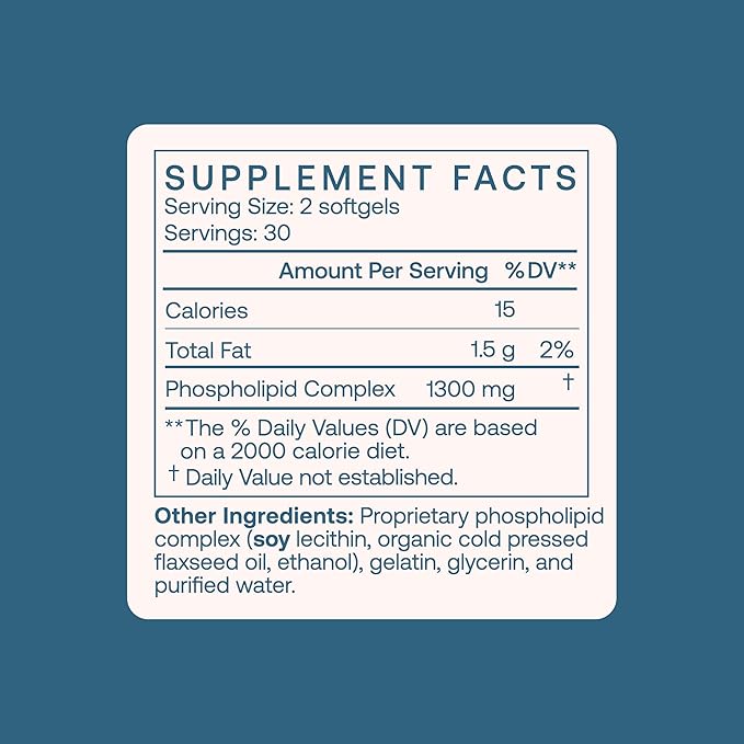 BodyBio PC - Phosphatidylcholine for Mental Clarity, Healthy Aging, Cellular Repair, and Gentle Daily Detoxification - 100 Softgels