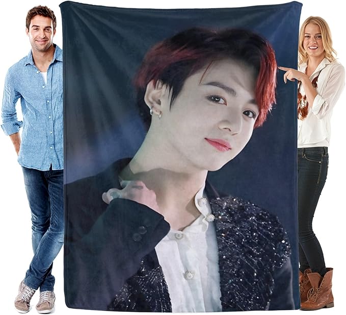 Blanket 40"X50" Soft and Comfortable Warm Fleece Throw Full Picture of Idol Group Blankets