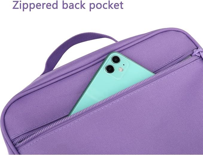 FlowFly Kids Lunch box Insulated Soft Bag Mini Cooler Back to School Thermal Meal Tote Kit for Girls, Boys,Glitter-Purple