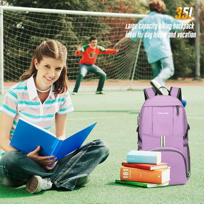 35L Lightweight Packable Backpack Waterproof Durable Hiking Travel Backpack Daypack