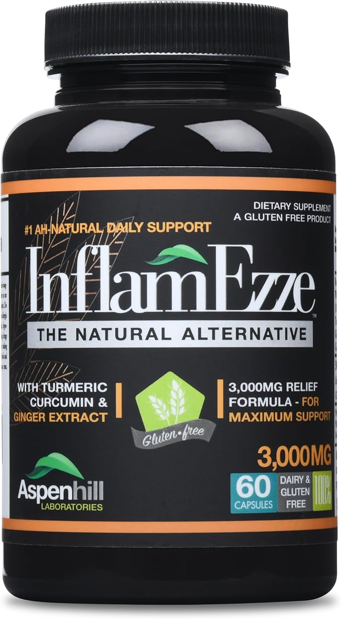 AspenHill - InflamEzze Complex 3000mg Strength - 60 Capsules