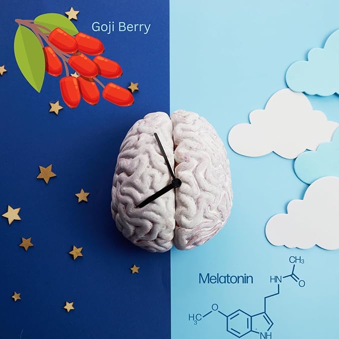 Fast Asleep 911 - Natural Sleep Aid with Melatonin, and Goji Berries for Deep Restful Sleep - 60 Capsules