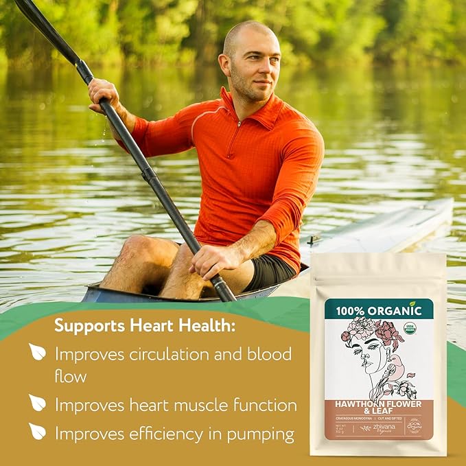 Super Value Pack 5 LB – Organic Hawthorn Leaf and Flower Tea - Hawthorne Leaves & Flowers for Herbal Tea – Natural Heart Health Support