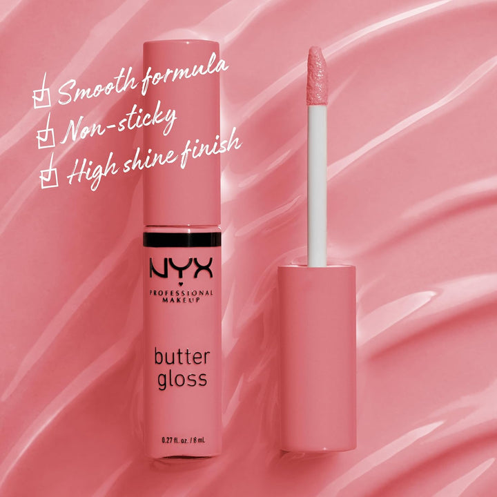 NYX Butter Gloss | Non-Sticky Lip Gloss in Tiramisu - Brown Shade