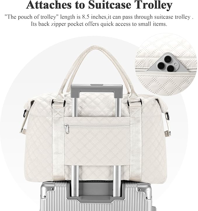 Travel Duffel Bag,Sports Tote Gym Bag,Shoulder Weekender Overnight Bag for Women