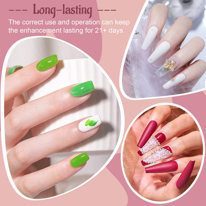 23-Piece Colorful Gel Nail Polish Kit | Classic Matte & Glossy Top Coats