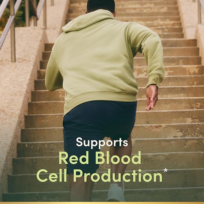 Nature's Bounty Iron 65mg, 325 mg Ferrous Sulfate, Cellular Energy Support, Promotes Normal Red Blood Cell Production, 100 Tablets (Pack of 2)