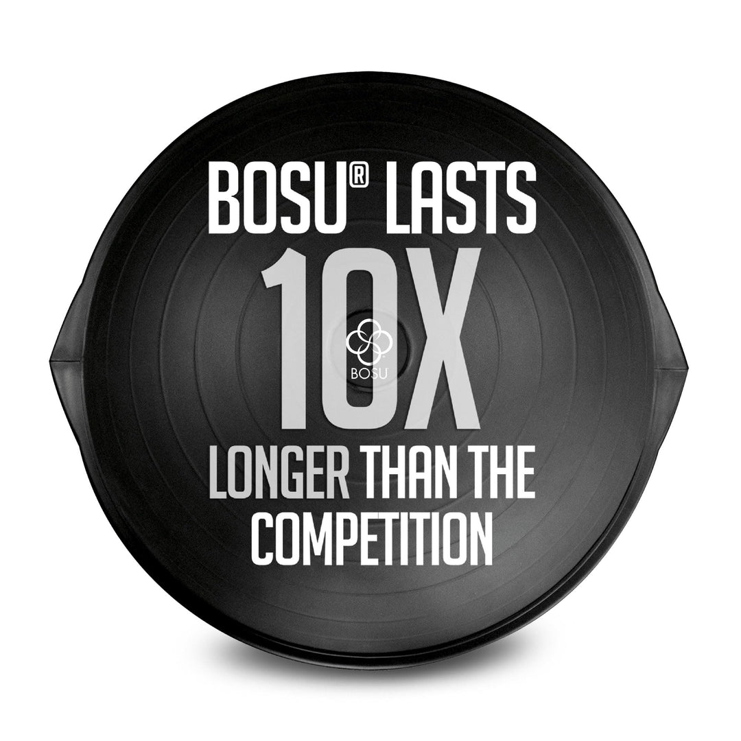 BOSU 26 Inch Pro Balance Trainer Ball Exercise Fitness Gym Equipment for Yoga, Sports, Personal Trainer, Rehabilitation, and Physical Therapy, Black