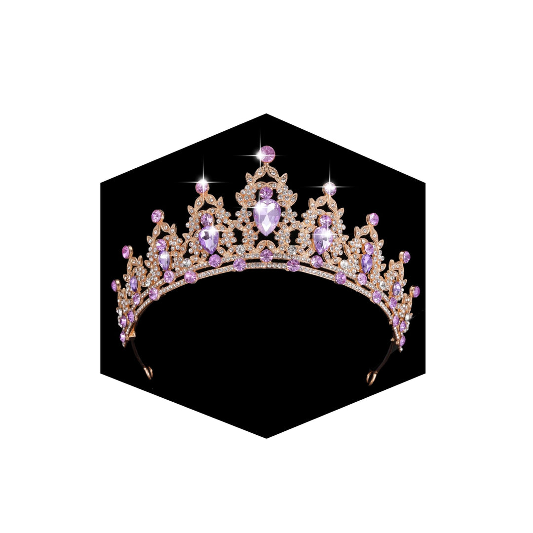 Kamirola - Queen Crown And Tiaras Princess Crown For Women Crystal Headbands For Bridal, Princess For Wedding And Party (Gold&Pu