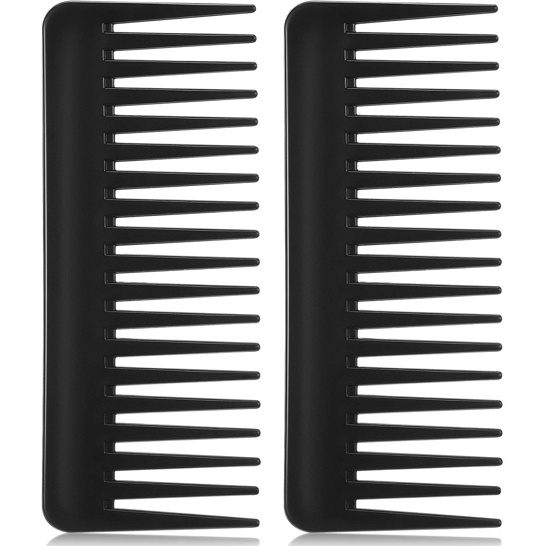Patelai Wide Tooth Comb Large Hair Detangling Comb For Curly, Wet Dry Hair, No Handle Detangler Accessories(Black)