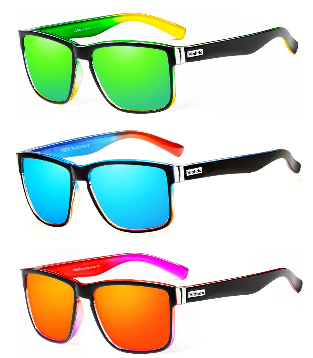 VIAHDA Polarized Sports Sunglasses for Man Cycling Running Fishing Golf Sun glasses Women HD6009