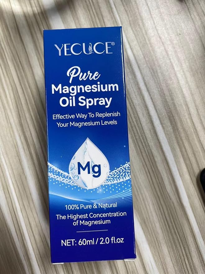Pure Magnesium Oil Spray,100% Pure & Natural Organic Magnesium Oil Spray, Easy to Use(4 Fl.Oz Set)