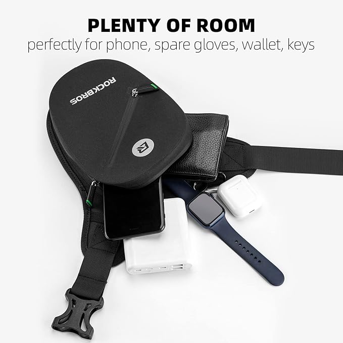 ROCKBROS Motorcycle Drop Leg Bag Small Waterproof for Men Women Bike Riding Cycling Hiking Waist Pack Thigh Fanny Pouch Outdoor Travel Camping Casual Daypack Black