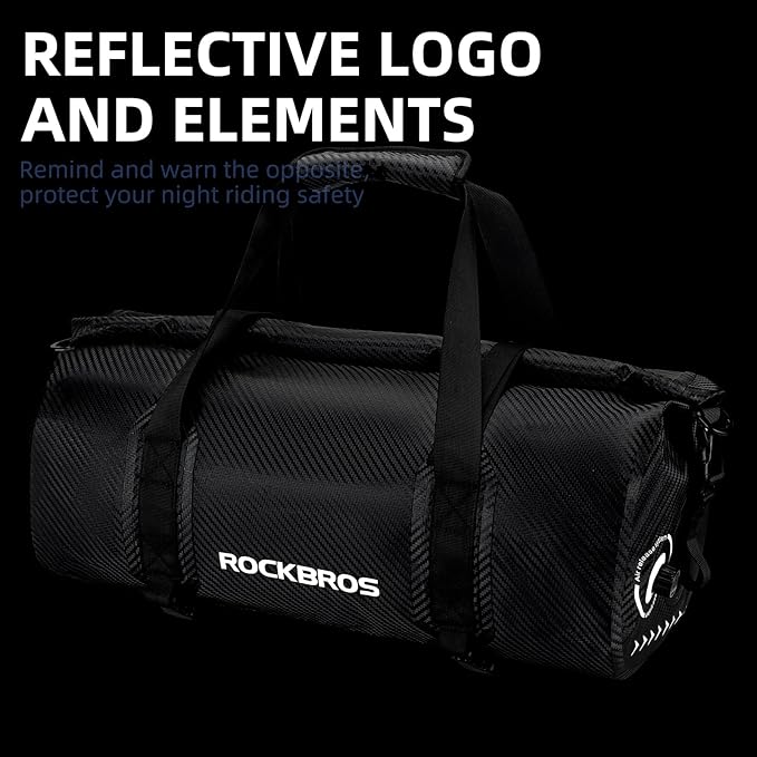 ROCKBROS Waterproof Duffel Bag 20-60L Motorcycle Travel Dry Duffel Bag for Motorcycling Boating Kayaking Camping Fishing Outdoor Adventure for Men Women