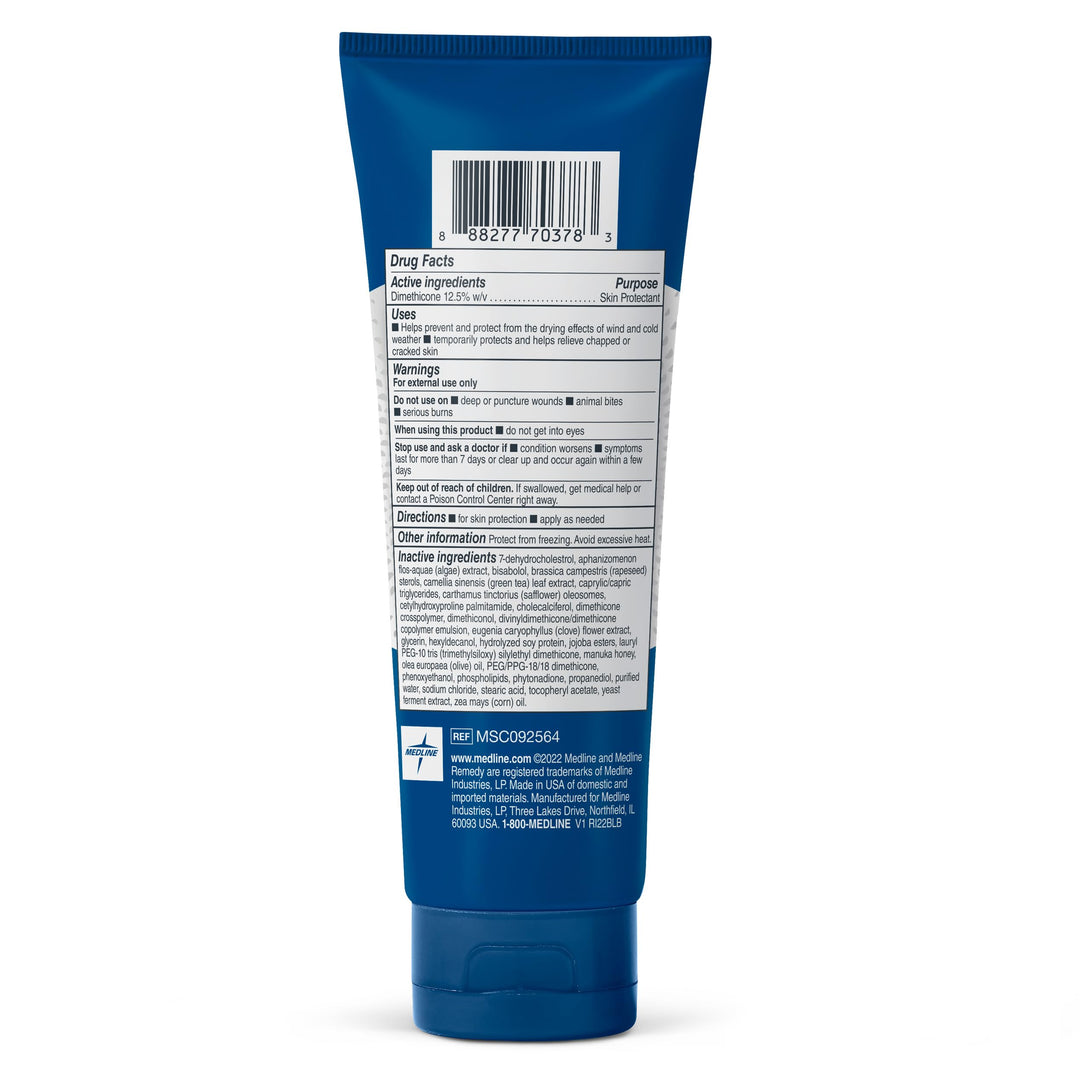 Medline Remedy Specialized Silicone Cream, Unscented (4 fl oz), Gentle Breathable Film for All Ages, Paraben-free and Hypoallergenic Skin Care, Barrier for Dry Cracked Skin