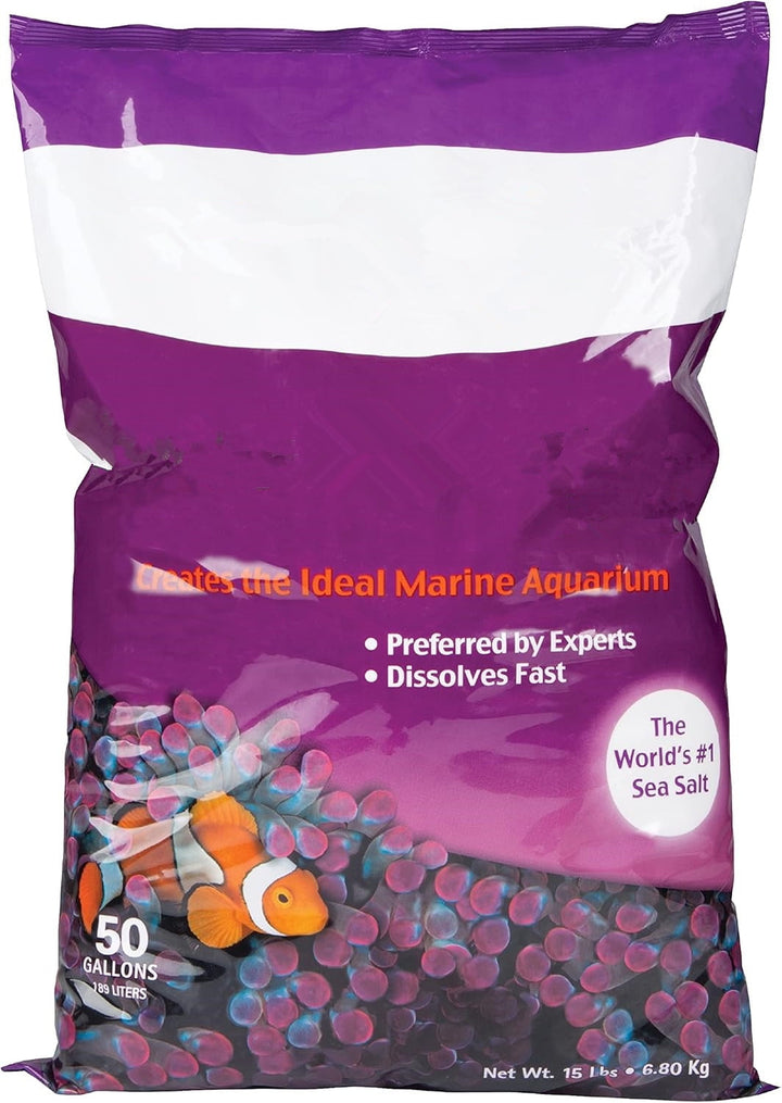 ANHXN Sea Salt 50 Gallons, For Marine Aquariums, Fast Dissolving