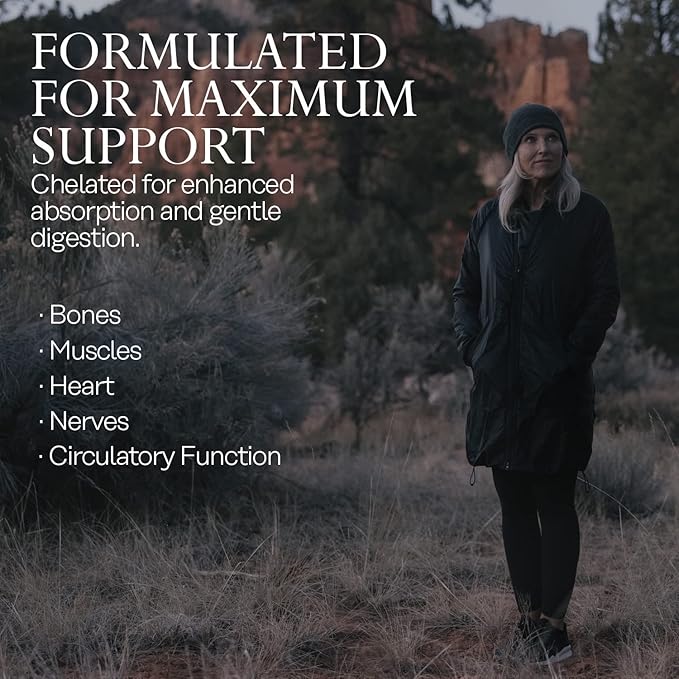 Solaray Magnesium Amino Acid Chelate, Healthy Bone Strength, Muscle, Nerve & Cardiovascular Support, 100 VegCaps