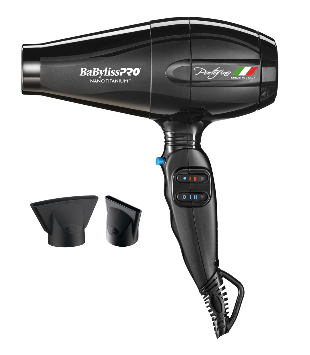 Babylisspro Hair Dryer, Nano Titanium Portofino 2000-Watt Blow Dryer, Hair Styling & Appliances, Black, Bpor1