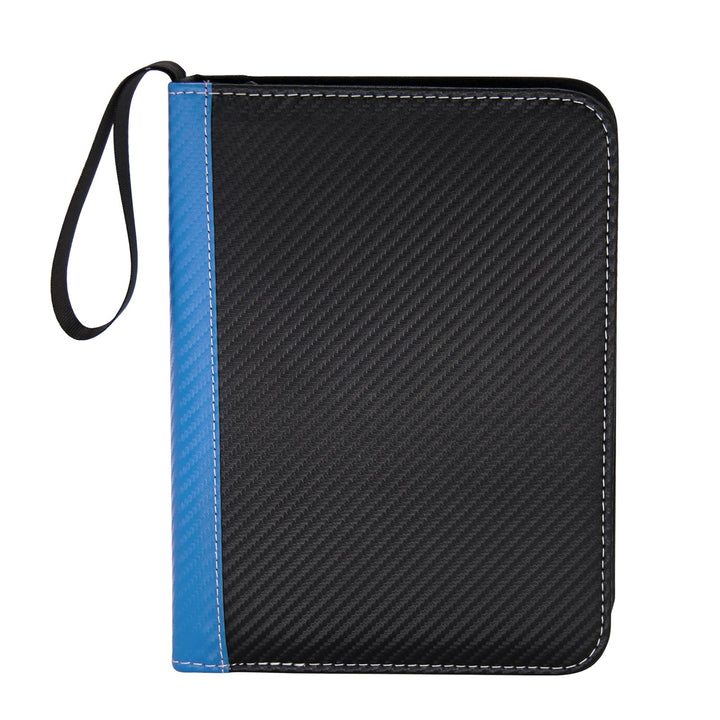 MaoKea Card Binder For Card 4-Pocket Sleeves with 440 Cards Holder,Game Collection Binder Card Holder Of Fit for TCGcard album,game card Yugioh Trading Sports Cards (Blue and black)