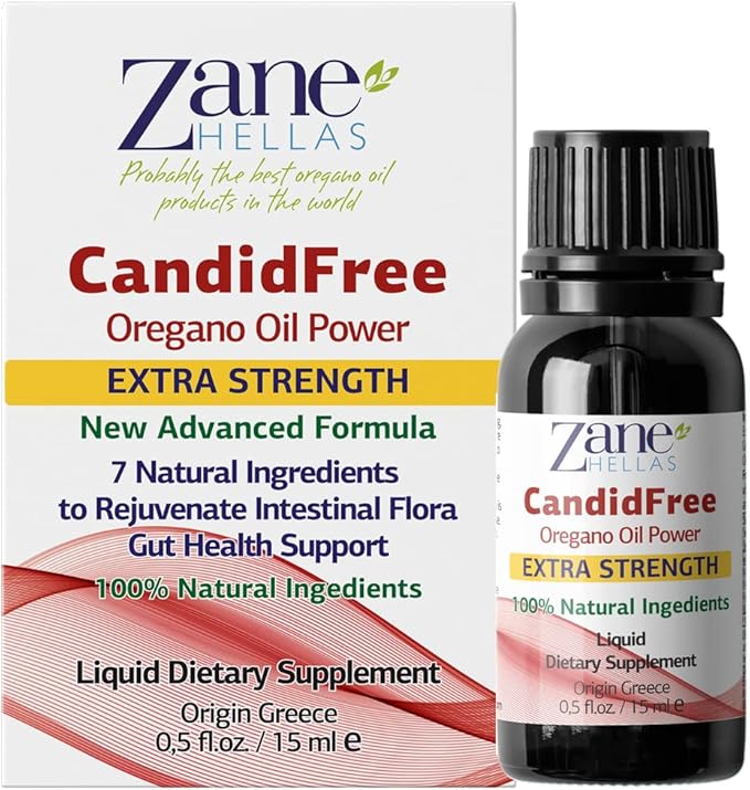 Zane Hellas Candidfree Liquid 100% Herbal Formula. Gut Health Support. Colon Health Support. Intestinal Flora Support. 0.5fl.oz - 15ml