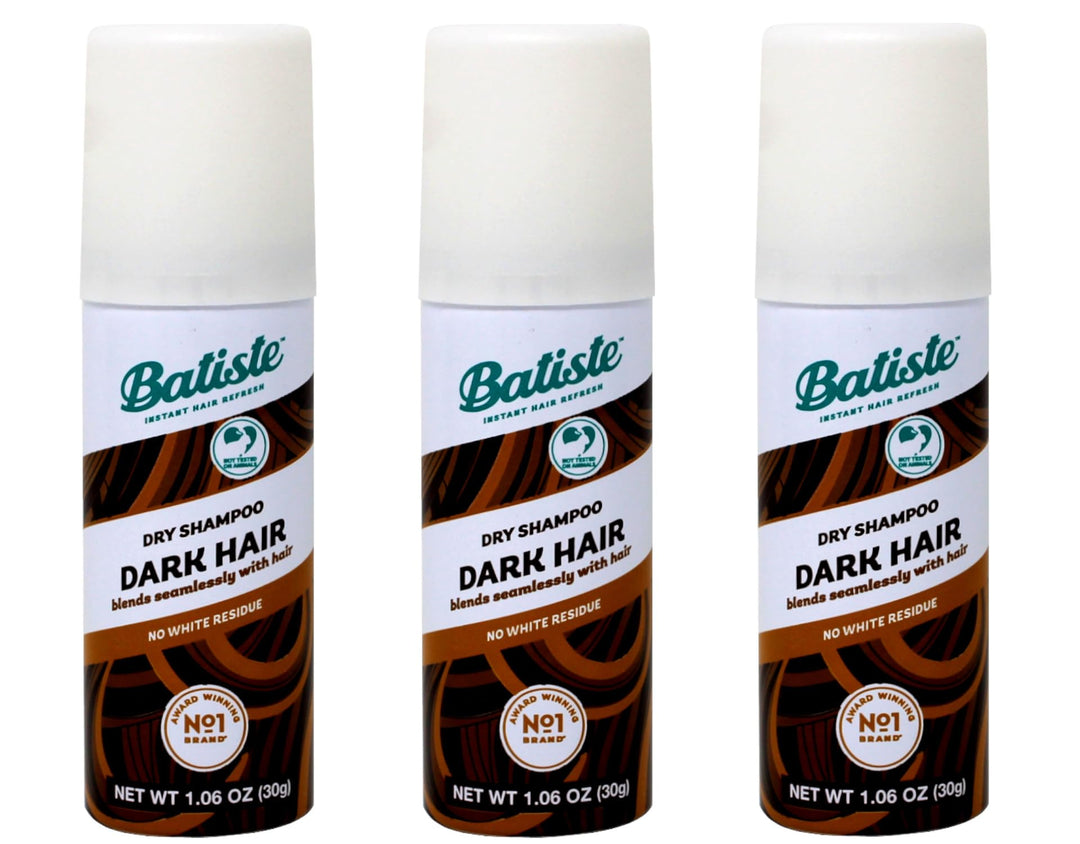Batiste Dry Shampoo, Dark, Mini 1.6 fl. oz. (Pack of 3)