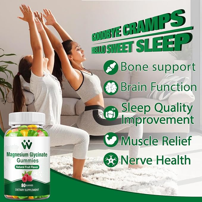 Magnesium Glycinate Gummies for Adults & Kids