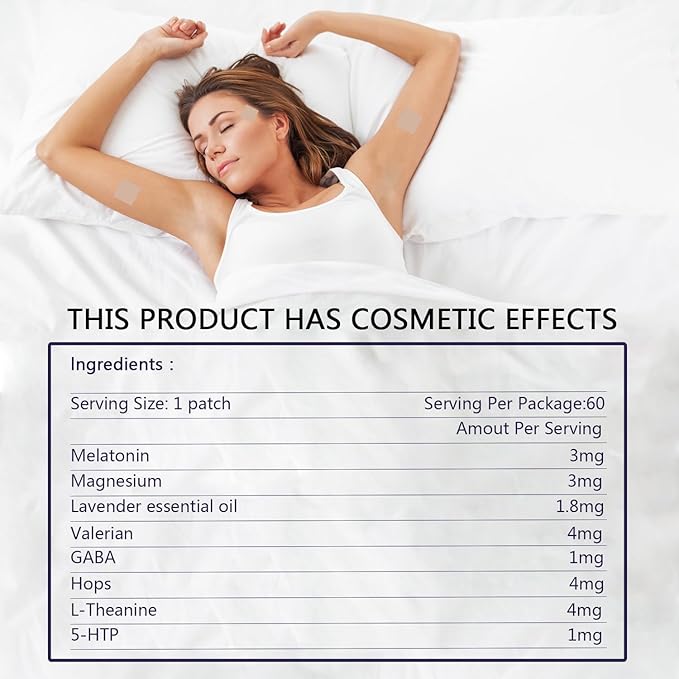 Sleep Patches, Sleep Patch for Adults, Premium Ingredients Upgraded 60 Patches Set, Easy to Apply and Comfortable