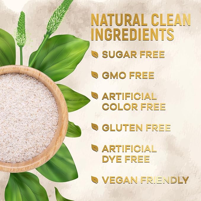 Psyllium Husk Fiber Supplement 1500mg, Natural Daily Soluble & Insoluble Fiber Pills, Psyllium Husk Powder Capsules Supports Digestion Colon Health & Regularity, Plant Based Supplement - 180 Capsules