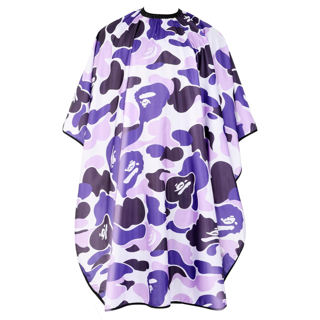 FaHaner Professional Hair Cutting Cape Waterproof Barber Cape for Men Polyester Hair Styling Cape with Elastic Neckline Adjustable Closure Salon Haircut Capes for Home Salon and Barbershop