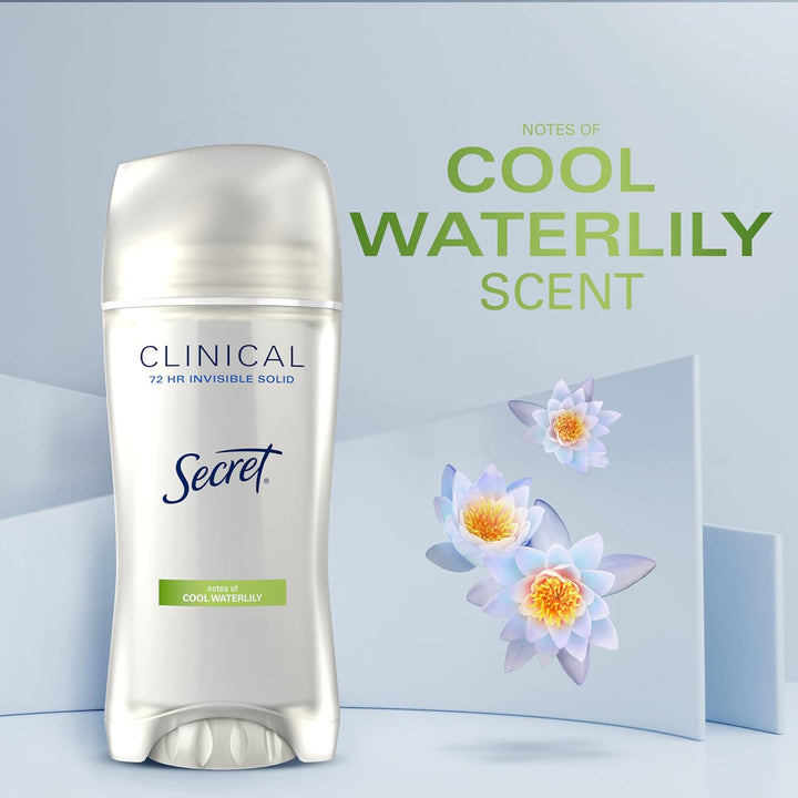 Secret Clinical Strength Antiperspirant | 72Hr Sweat & Odor Protection for Women
