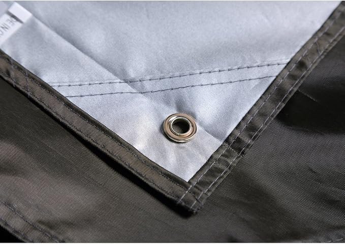 9.8'x9.8' Waterproof Tent Footprint Camping Tarp with 6 Pcs Ultralight Tent Stakes