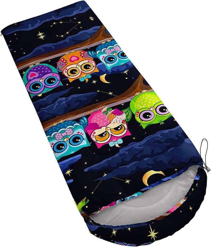 AILONEN Boys Sports Camping Sleeping Bags,Lightweight & Waterproof,3 Season Warm & Cool Weather,Black Player Basketball Sleeping Bags for Kids Adults,Travelling,Outdoors