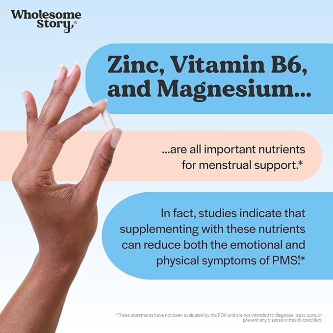 3-in-1 Zinc Picolinate Magnesium Glycinate Supplements with Vitamin B6 | Magnesium and Zinc Vitamin | Reproductive & Fertility Health, Hormone Balance, Immune System Support | Packaging May Vary