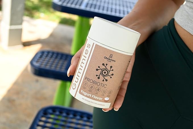 Probiotic 2B CFUs with Fiber + Lemon Balm + Chicory Root Fiber - Debloat Gummies (Vegan Probiotic Gummies)