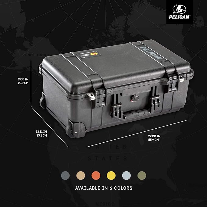 Pelican 1510 Case With Padded Dividers (Black)