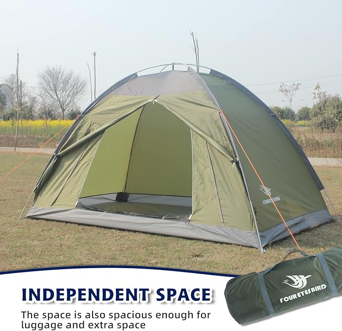 7.2 × 4 × 4 Feet Single Backpack Tent, Waterproof Camping and Hiking Tent can be Used by One Person, Light and Durable