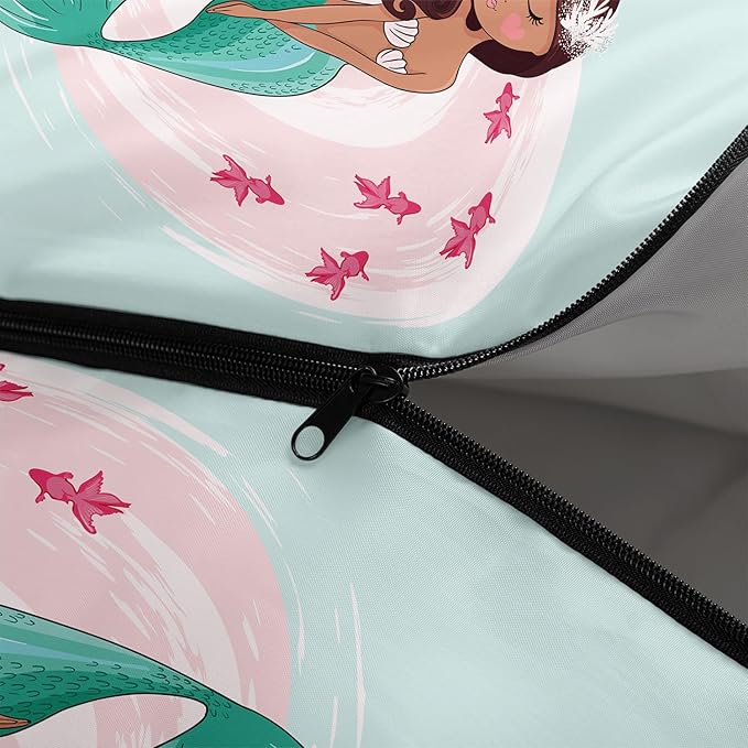 AILONEN Cartoon Fox Camping Sleeping Bag for Boys Girls Adults,Lightweight & Waterproof,3 Season Warm & Cold Weather,Portable,Kawaii Fox Printed Sleeping Bag,Traveling,Camping,Hiking