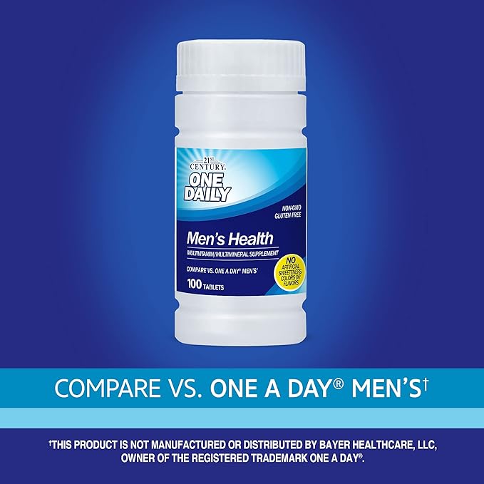 21st Century One Daily Men's Health Tablets, 100 Count (Pack of 2)