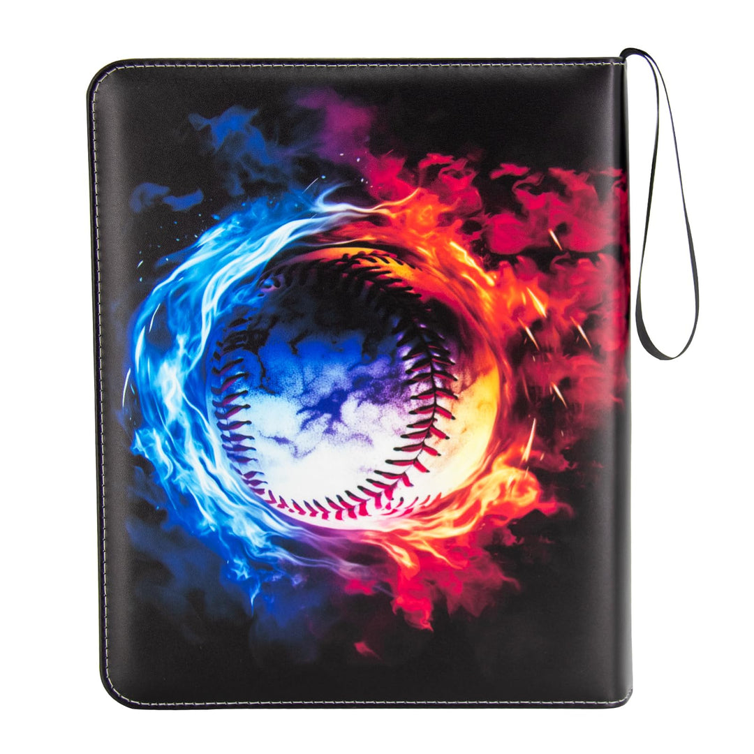 MaoKea Card Binder For Card 4-Pocket Sleeves with 440 Cards Holder,Game Collection Binder Card Holder Of Fit for TCGcard album,game card Yugioh Trading Sports Cards (9 Pocket Baseball 2)