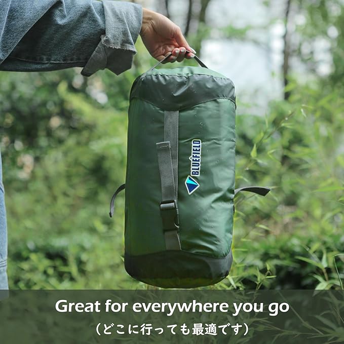 TRIWONDER Compression Sack Nylon Compression Stuff Sack Compression Stuff Sack Sleeping Bag Stuff Sack Ditty Bags with Dust Flap for Backpacking, Hiking, Camping, Traveling