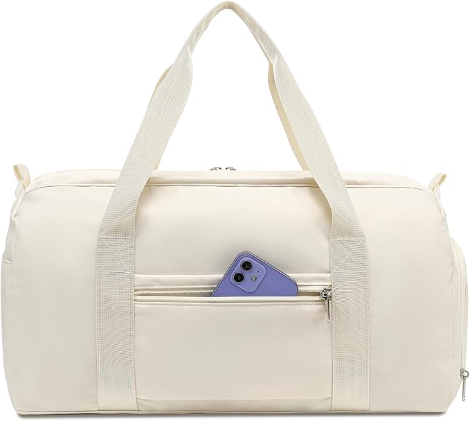 Weekender Duffel Sport Gym Bag Women Girls Travel duffle Bags with Shoe Compartment Wet Pocket