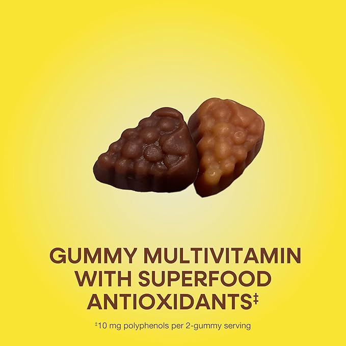 Nature's Way Alive! Women’s 50+ Daily Gummy Multivitamins, Supports Multiple Body Systems*, Supports Healthy Heart, Brain & Bones,* B-Vitamins, Mixed Berry Flavored, 60 Gummies (Packaging May Vary)