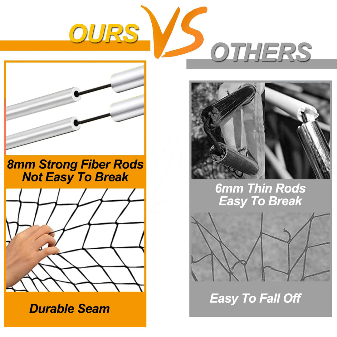 EVERRUSH Soccer Goal Pop Up Kids Toddler Soccer Goals Nets for Backyard Beach Soccer Training Net Mini Portable Foldable Football Goal Indoor Outdoor Lightweight Practice Soccer Net with Carry Bag