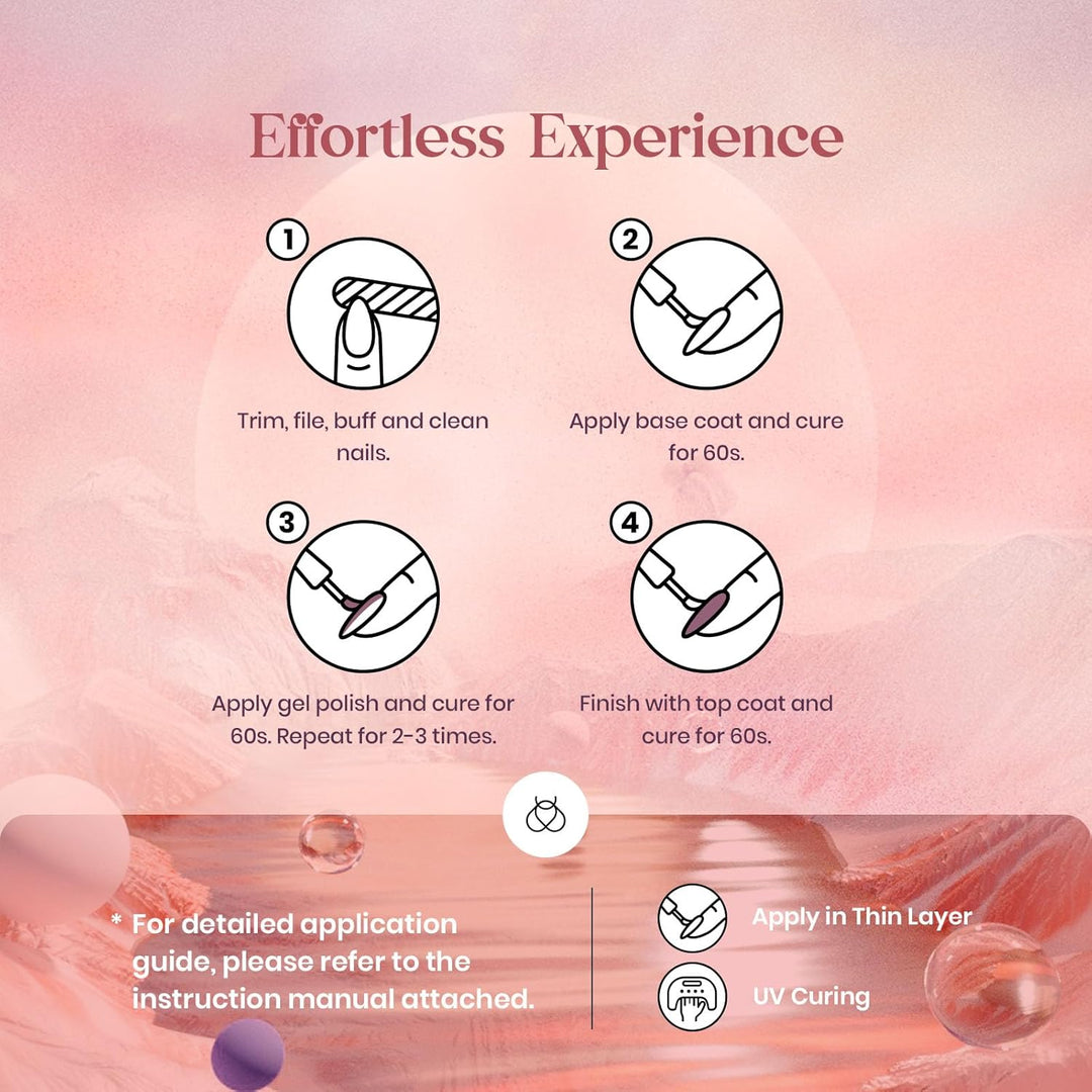 Beetles 36-Color Gel Nail Polish Set | Sparkle & Glitter | Manicure Kit for Women