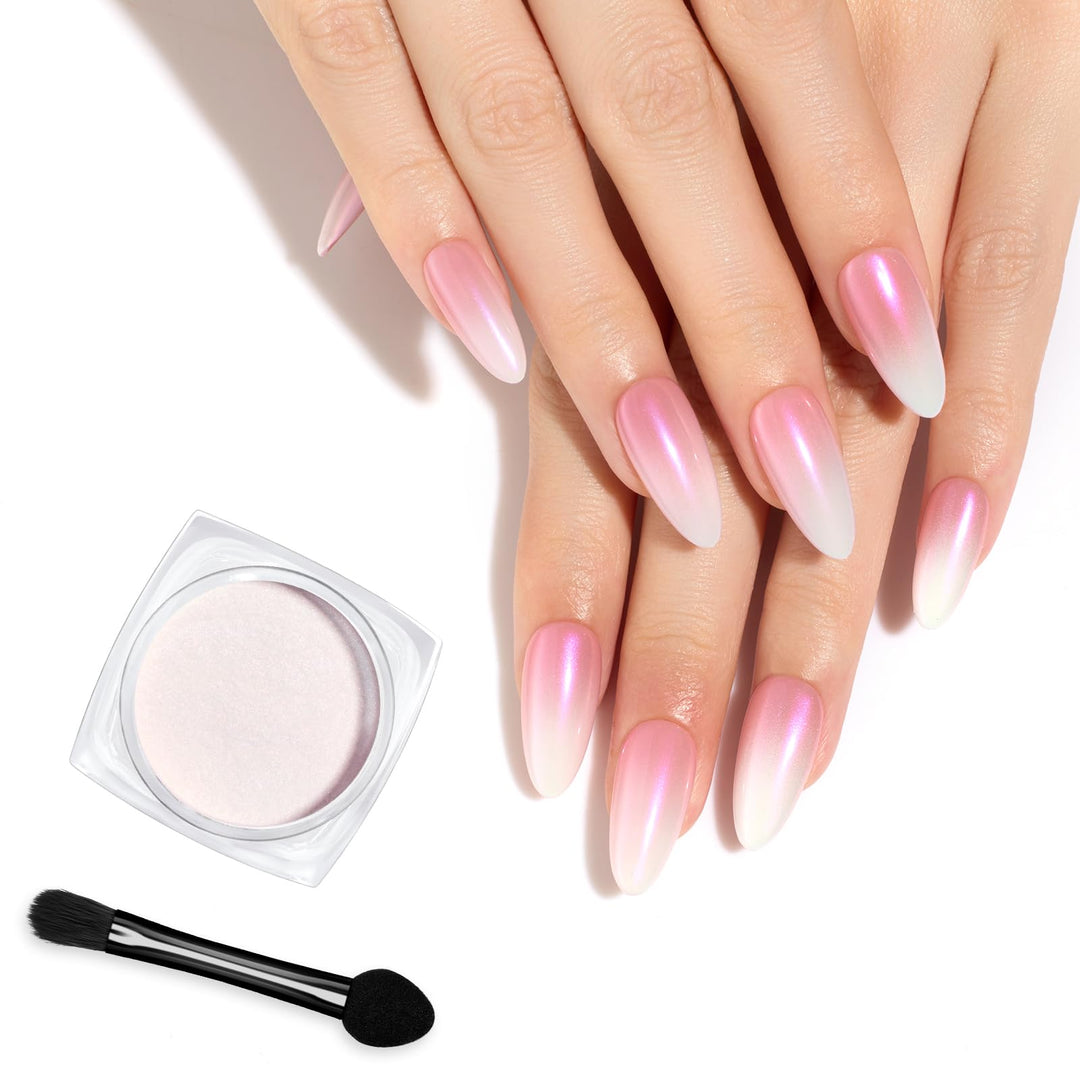 Beetles Gel Polish Glitter Chrome Nail Powder For Gel Nail,Mermaid Premium Salon Nail Glitter Mirror Pearl Effect Manicure Kit F