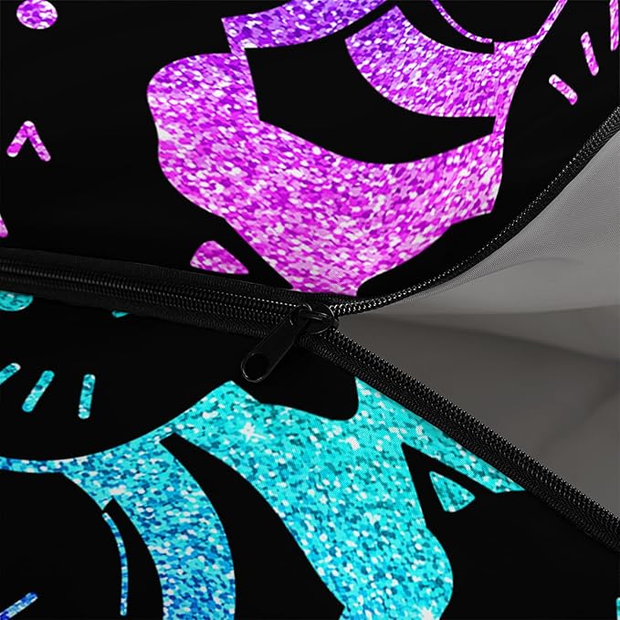 AILONEN Cartoon Fox Camping Sleeping Bag for Boys Girls Adults,Lightweight & Waterproof,3 Season Warm & Cold Weather,Portable,Kawaii Fox Printed Sleeping Bag,Traveling,Camping,Hiking