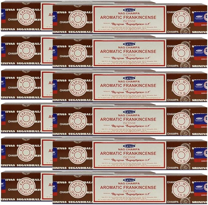 Aromatic Frankinsence Incense Sticks and Incense Stick Holder Bundle Insence Insense Satya Incense